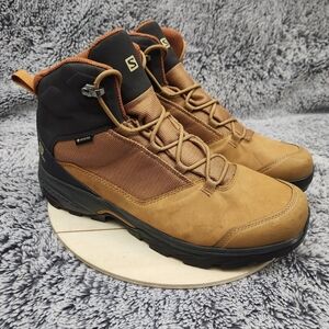 Salomon Outward Gore-Tex Waterproof Hiking Boots Brown Men's Size 10